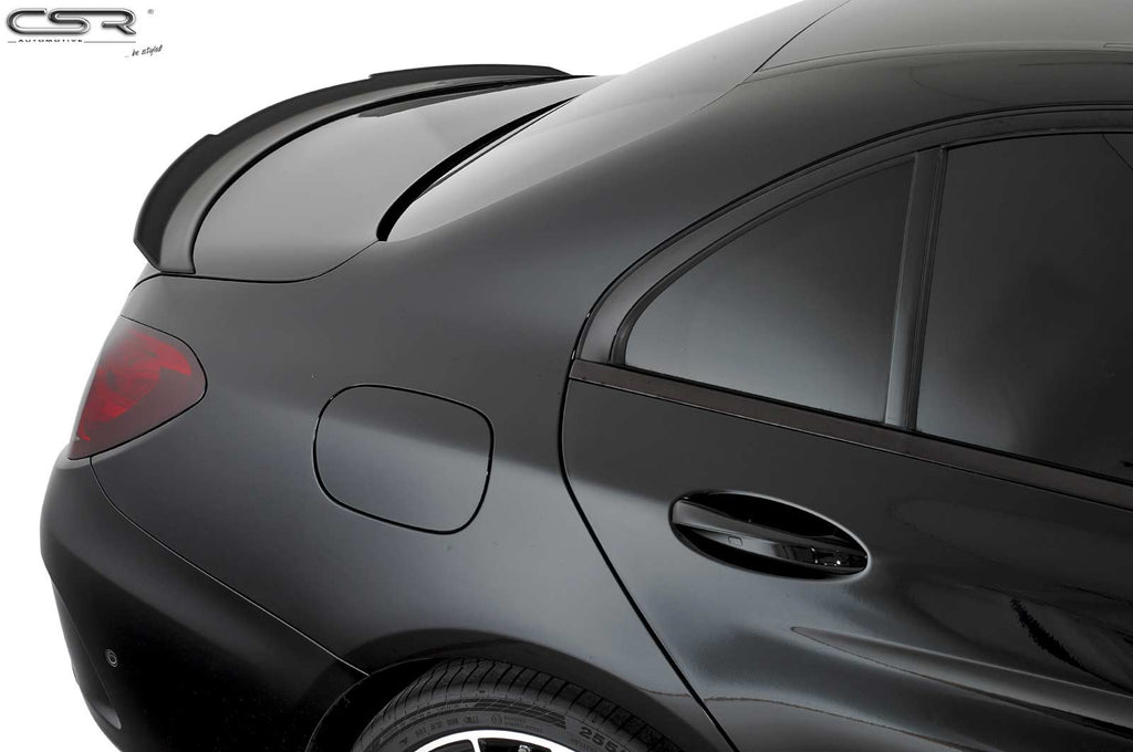 CSR Heckspoiler | Heckflügel mit ABE für Mercedes-Benz C-Klasse W205 / V205 HF665-C Carbon Look Hochglanz (keine Lackierung erforderlich)