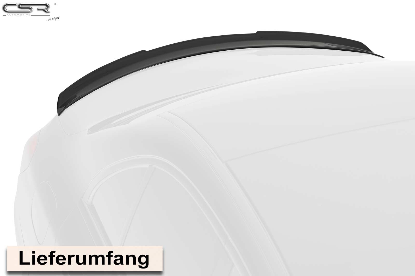 CSR Heckspoiler | Heckflügel mit ABE für Mercedes-Benz C-Klasse W205 / V205 HF665-C Carbon Look Hochglanz (keine Lackierung erforderlich)