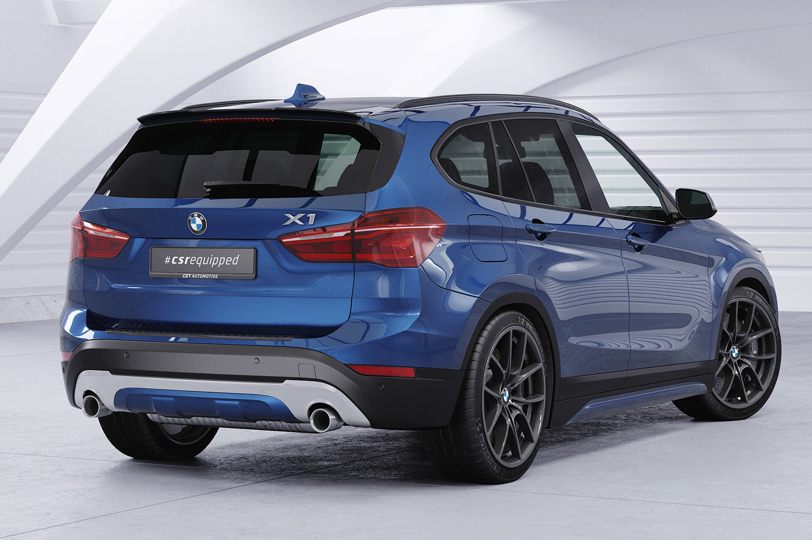 CSR Heckspoiler | Heckflügel mit ABE für BMW X1 F48 HF668-G Glossy schwarz Hochglanz (keine Lackierung erforderlich)