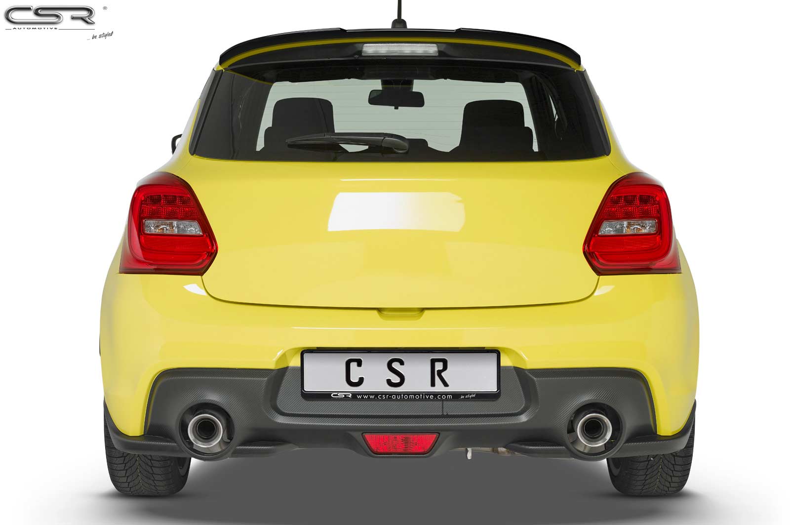 CSR Heckspoiler | Heckflügel mit ABE für Suzuki Swift 6 (RZ/AZ) Sport HF670-L Unlackiert roh (Lackierung erforderlich)