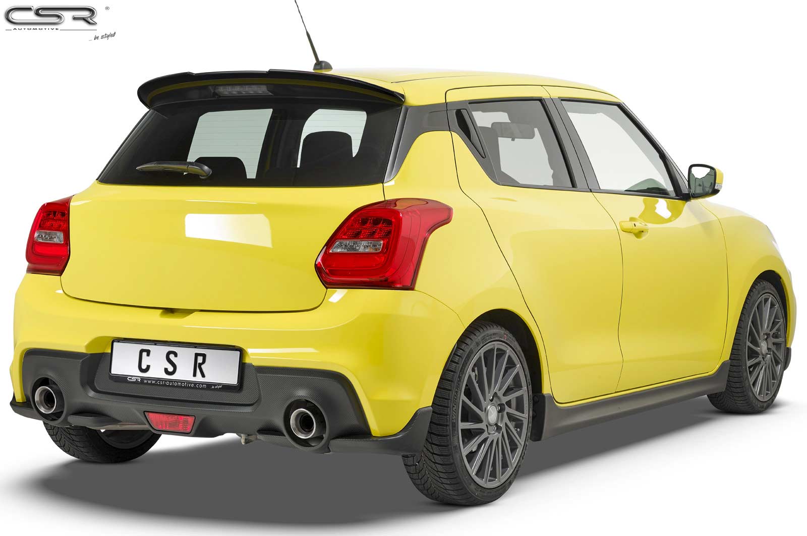CSR Heckspoiler | Heckflügel mit ABE für Suzuki Swift 6 (RZ/AZ) Sport HF670-L Unlackiert roh (Lackierung erforderlich)