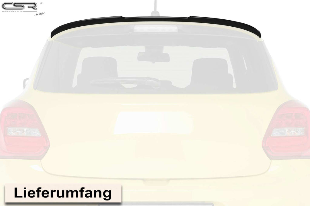 CSR Heckspoiler | Heckflügel mit ABE für Suzuki Swift 6 (RZ/AZ) Sport HF670-L Unlackiert roh (Lackierung erforderlich)