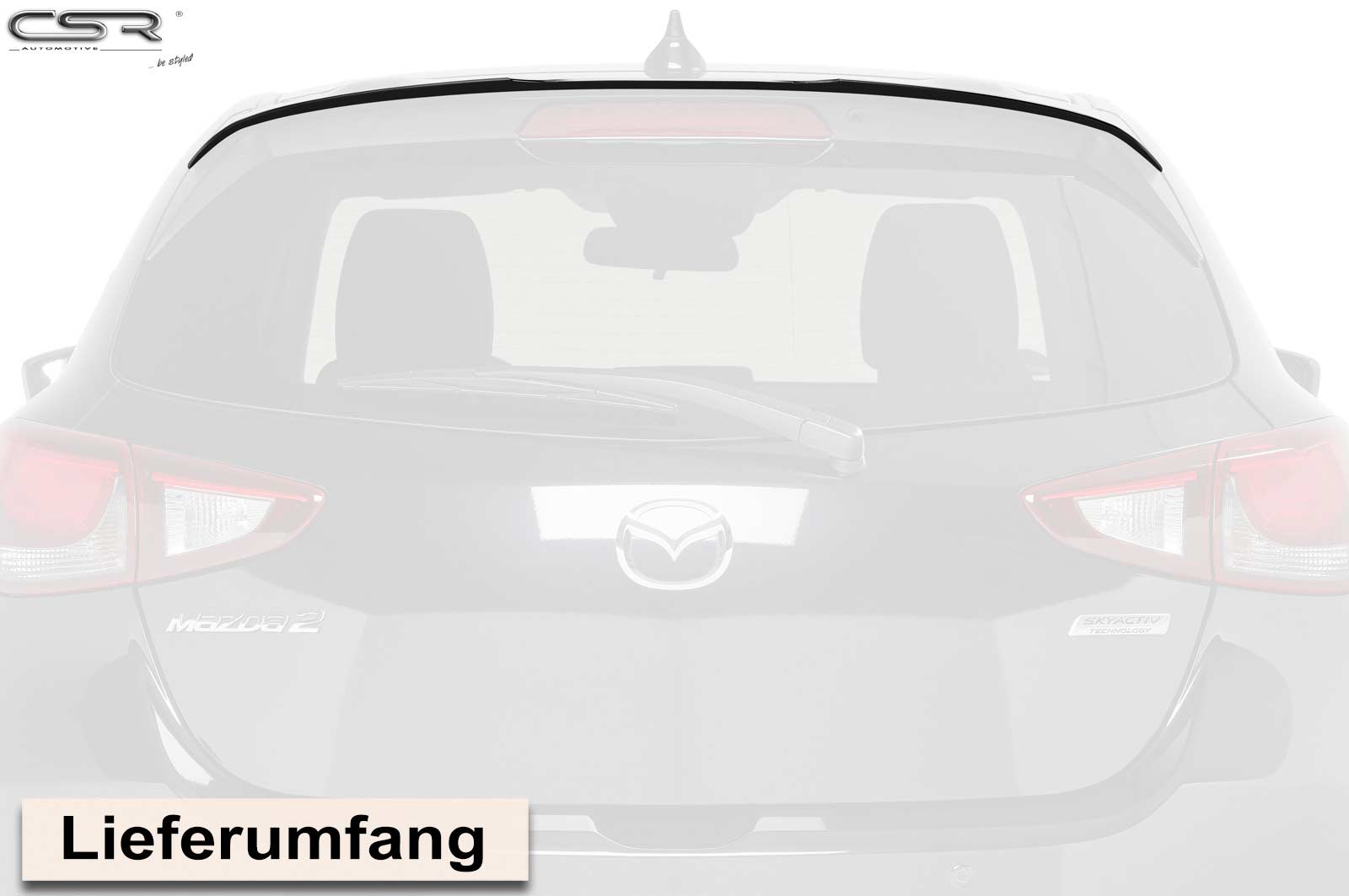 CSR Heckspoiler | Heckflügel mit ABE für Mazda 2 (Typ DJ) HF677