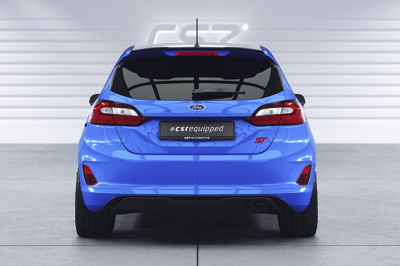 CSR Heckspoiler | Heckflügel mit ABE für Ford Fiesta MK8 ST/ST-Line HF680-L Unlackiert roh (Lackierung erforderlich)