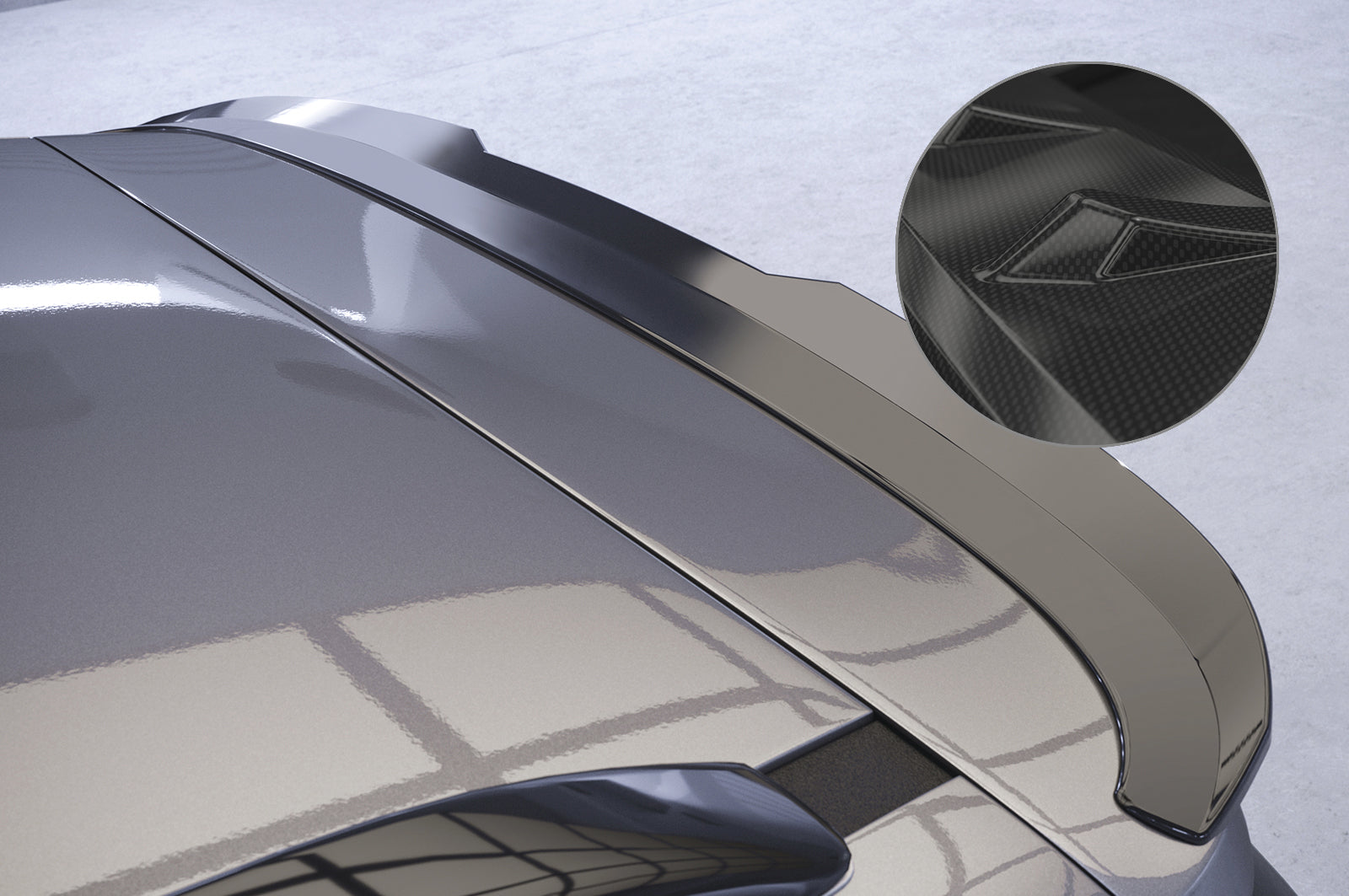 CSR Heckspoiler | Heckflügel mit ABE für Ford Kuga 2. Generation HF681-C Carbon Look Hochglanz (keine Lackierung erforderlich)