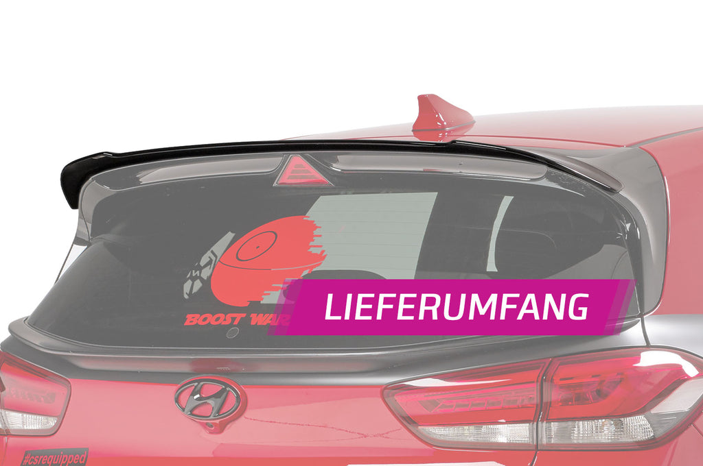 CSR Heckspoiler | Heckflügel mit ABE für Hyundai I30 N (PD) N HF683-G Glossy schwarz Hochglanz (keine Lackierung erforderlich)