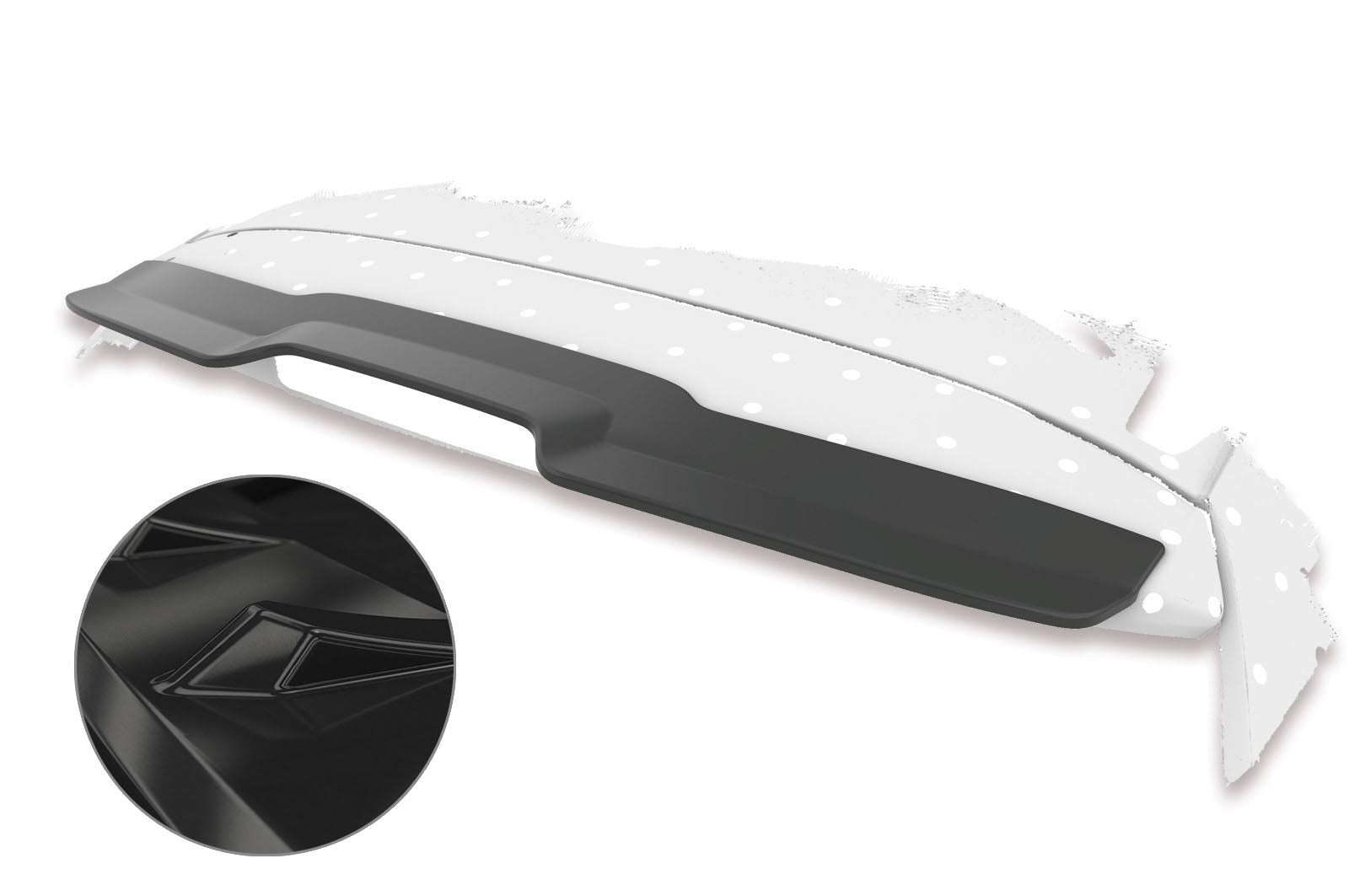 CSR Heckspoiler | Heckflügel mit ABE für Renault Megane III Grandtour HF687-G Glossy schwarz Hochglanz (keine Lackierung erforderlich)