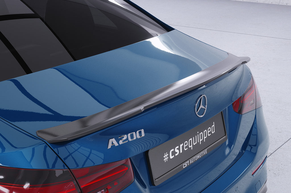 CSR Heckspoiler | Heckflügel mit ABE für Mercedes-Benz A-Klasse V177 Limousine HF690-G Glossy schwarz Hochglanz (keine Lackierung erforderlich)