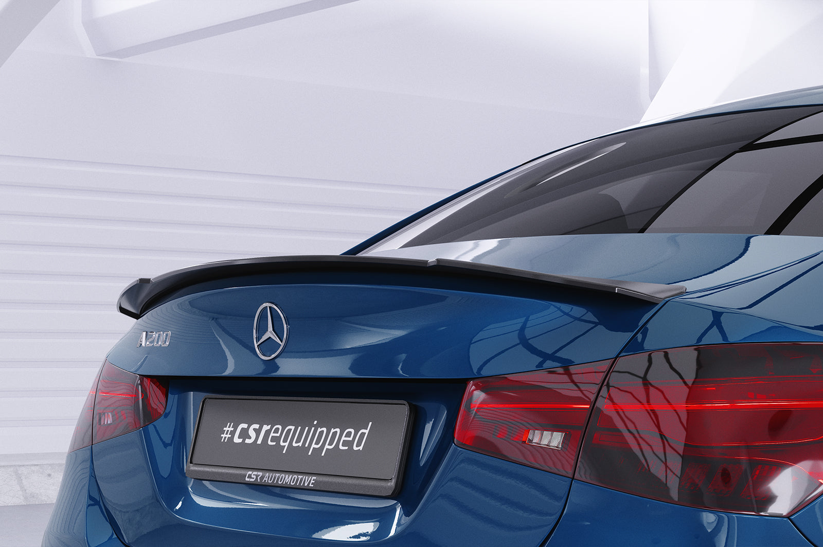 CSR Heckspoiler | Heckflügel mit ABE für Mercedes-Benz A-Klasse V177 Limousine HF690-S Strukturiert schwarz matt (keine Lackierung erforderlich)