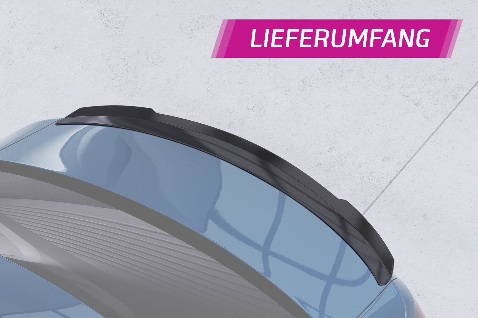 CSR Heckspoiler | Heckflügel mit ABE für Mercedes-Benz A-Klasse V177 Limousine HF690-S Strukturiert schwarz matt (keine Lackierung erforderlich)