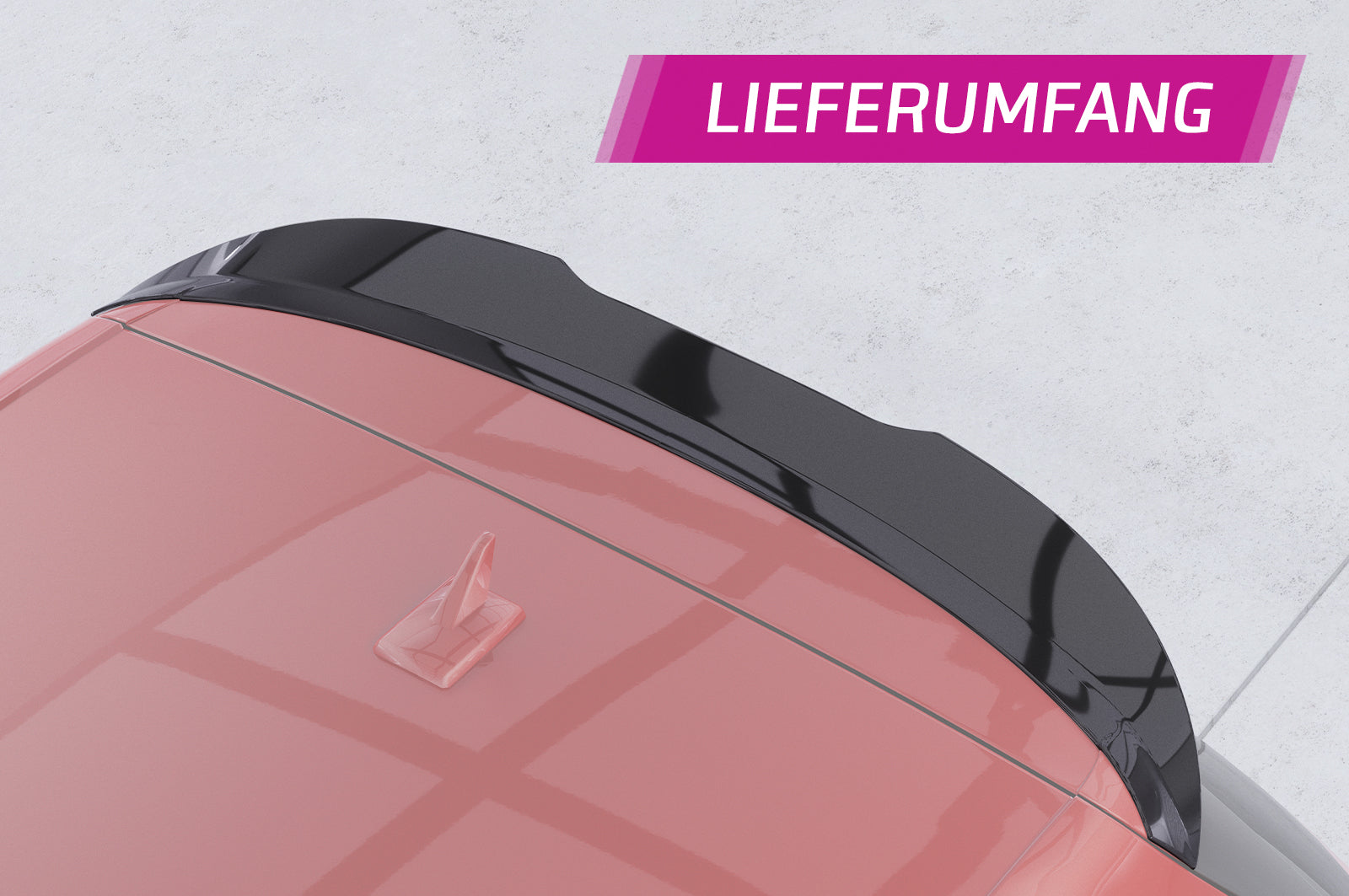 CSR Heckspoiler | Heckflügel mit ABE für VW Golf 6 Basisversion HF693-G Glossy schwarz Hochglanz (keine Lackierung erforderlich)