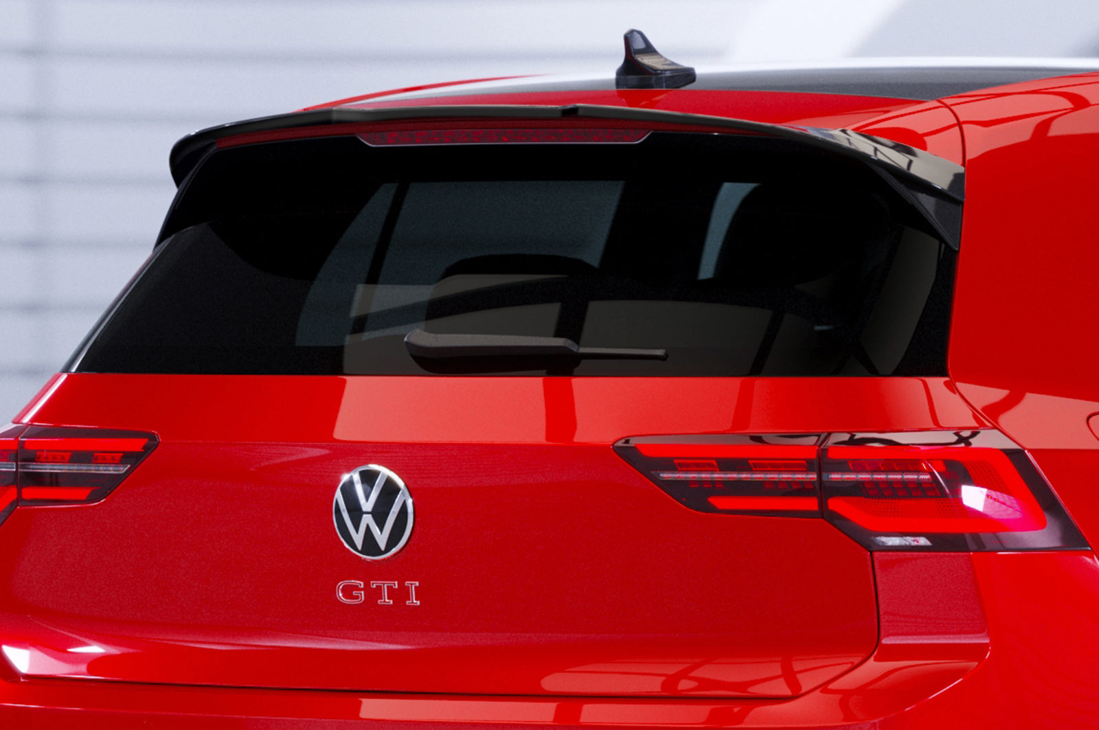 CSR Heckspoiler | Heckflügel mit ABE für VW Golf 8 GTI, GTD, R HF694-C Carbon Look Hochglanz (keine Lackierung erforderlich)