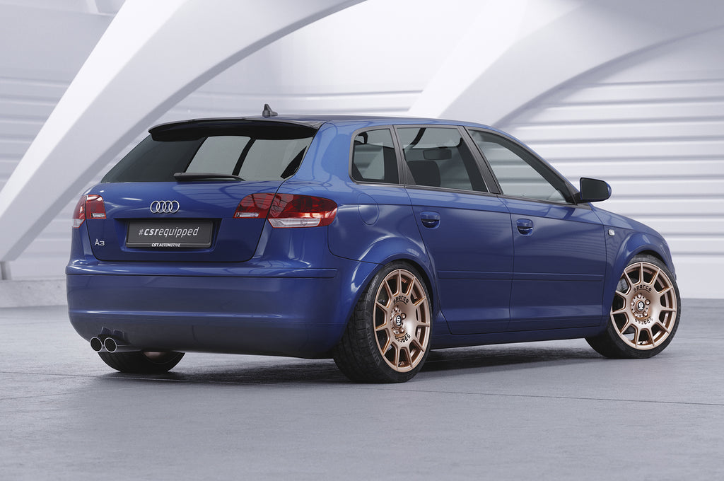 CSR Heckspoiler | Heckflügel mit ABE für Audi A3 8PA HF696-L Unlackiert roh (Lackierung erforderlich)