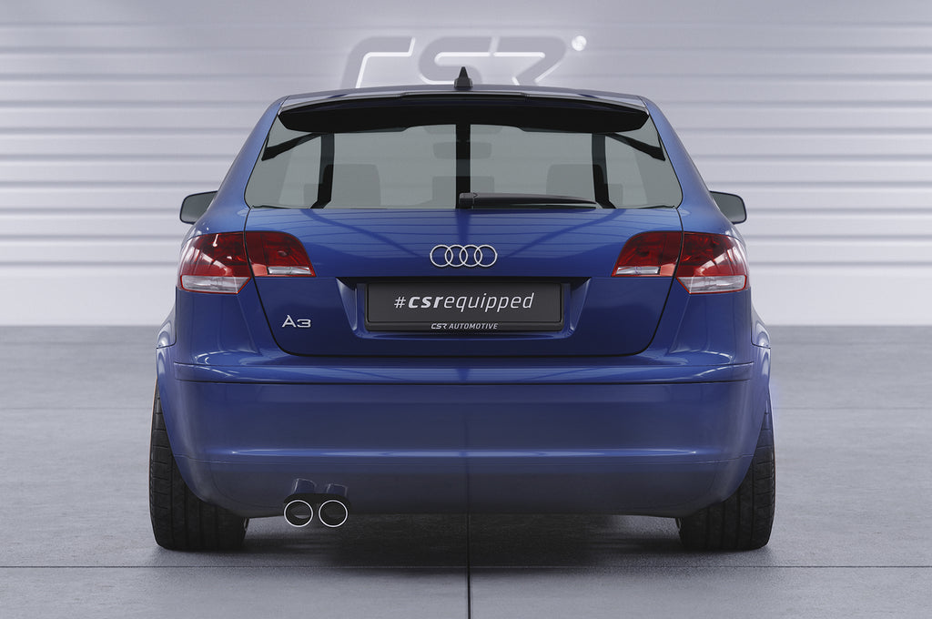 CSR Heckspoiler | Heckflügel mit ABE für Audi A3 8PA HF696-L Unlackiert roh (Lackierung erforderlich)
