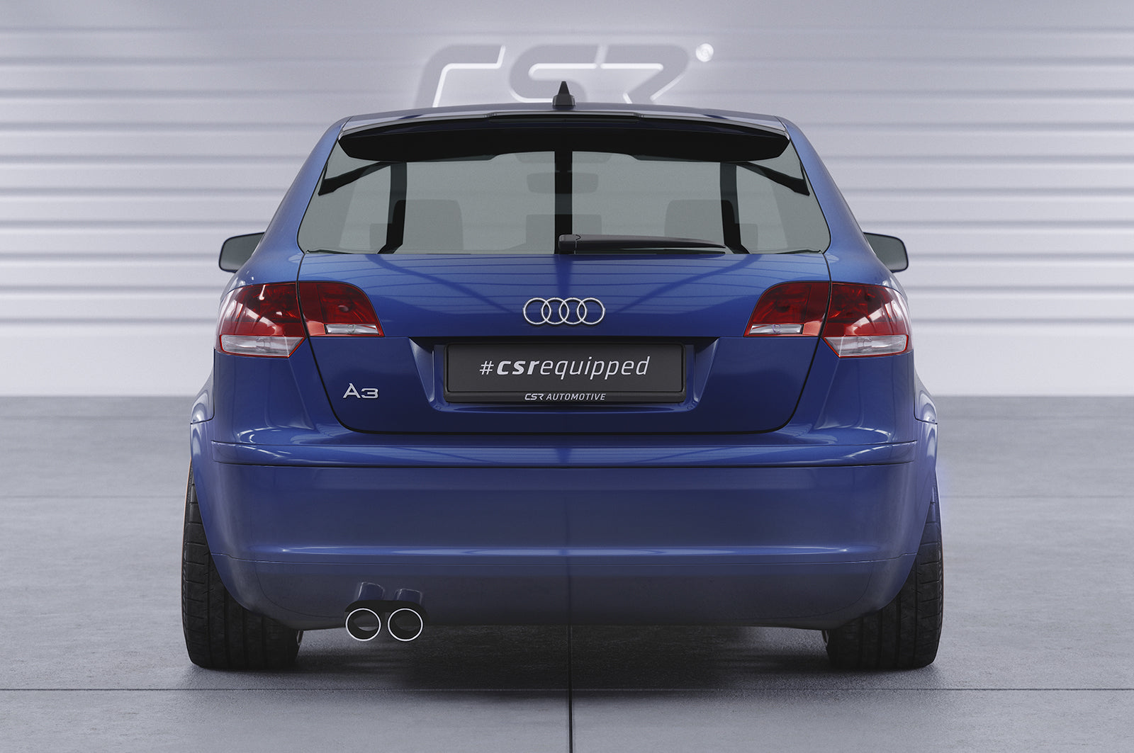 CSR Heckspoiler | Heckflügel mit ABE für Audi A3 8PA HF696-L Unlackiert roh (Lackierung erforderlich)
