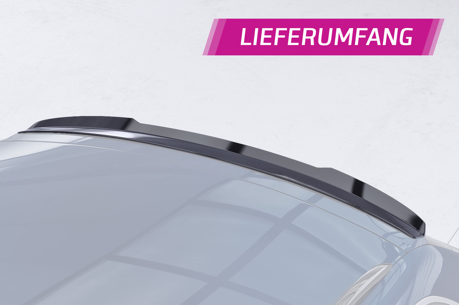 CSR Heckspoiler | Heckflügel mit ABE für Audi A6 C6 Typ 4F Avant HF697-G Glossy schwarz Hochglanz (keine Lackierung erforderlich)