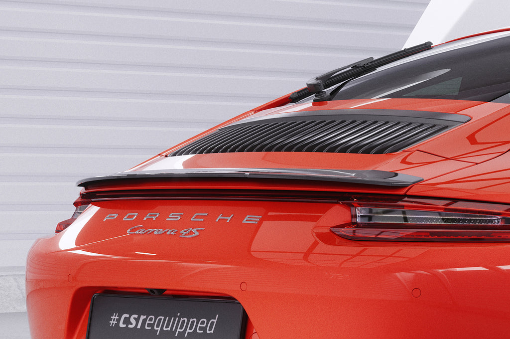 CSR Heckspoiler | Heckflügel mit ABE für Porsche 911/991 HF699-S Strukturiert schwarz matt (keine Lackierung erforderlich)