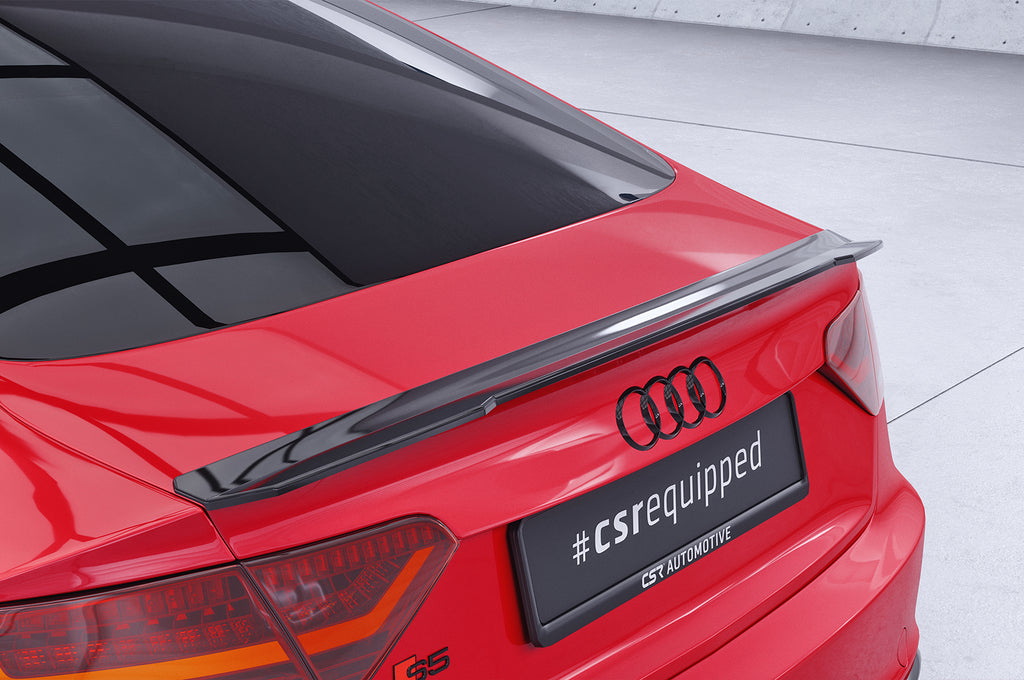 CSR Heckspoiler | Heckflügel mit ABE für Audi A5 / S5 8T Sportback HF701-C Carbon Look Hochglanz (keine Lackierung erforderlich)
