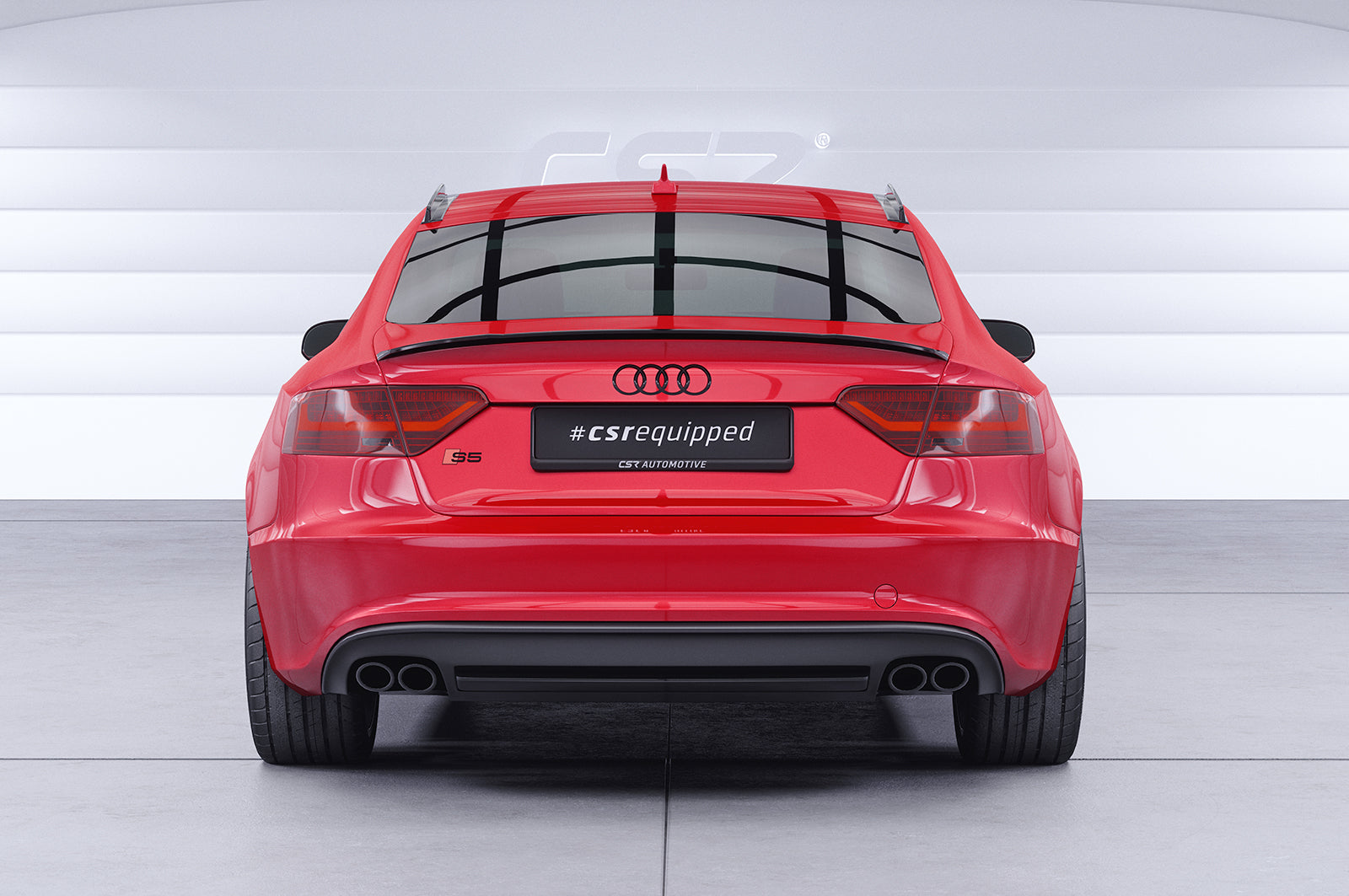 CSR Heckspoiler | Heckflügel mit ABE für Audi A5 / S5 8T Sportback HF701-C Carbon Look Hochglanz (keine Lackierung erforderlich)