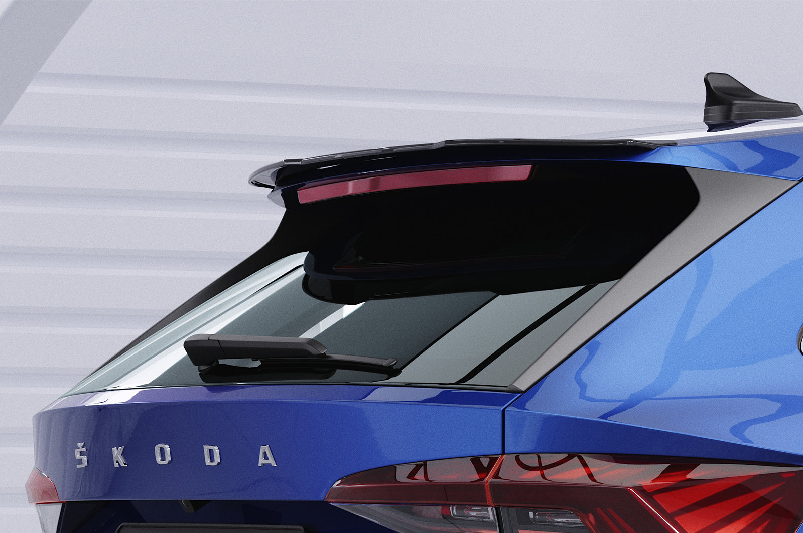 CSR Heckspoiler | Heckflügel mit ABE für Skoda Octavia IV Combi HF703-C Carbon Look Hochglanz (keine Lackierung erforderlich)