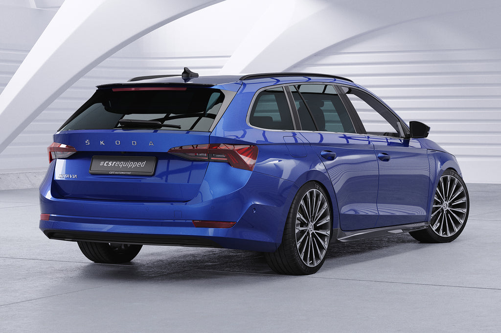 CSR Heckspoiler | Heckflügel mit ABE für Skoda Octavia IV Combi HF703-S Strukturiert schwarz matt (keine Lackierung erforderlich)
