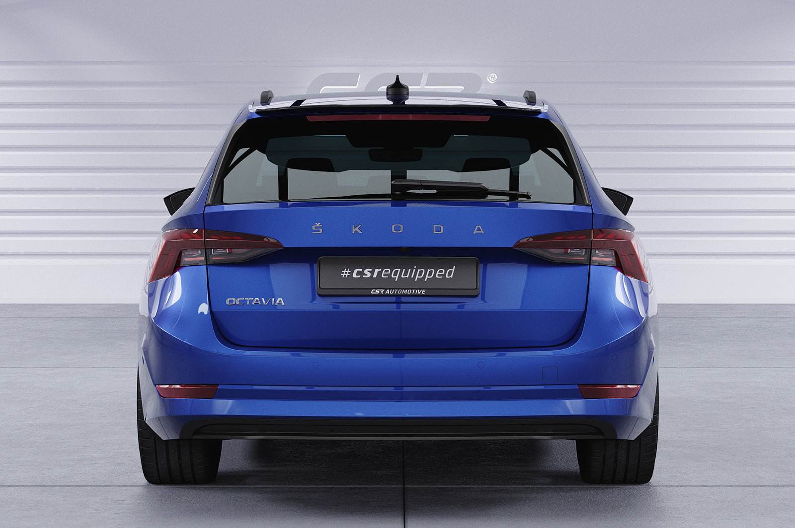 CSR Heckspoiler | Heckflügel mit ABE für Skoda Octavia IV Combi HF703-C Carbon Look Hochglanz (keine Lackierung erforderlich)