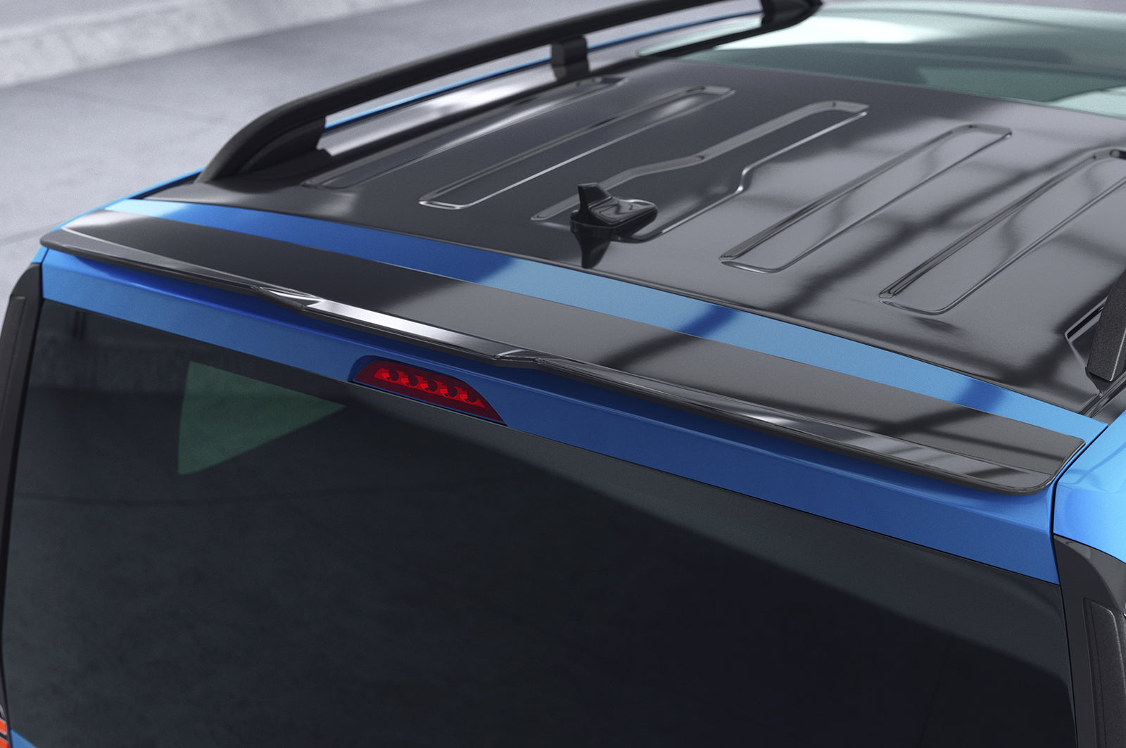 CSR Heckspoiler | Heckflügel mit ABE für VW Caddy 5 (Typ SB) HF706-C Carbon Look Hochglanz (keine Lackierung erforderlich)