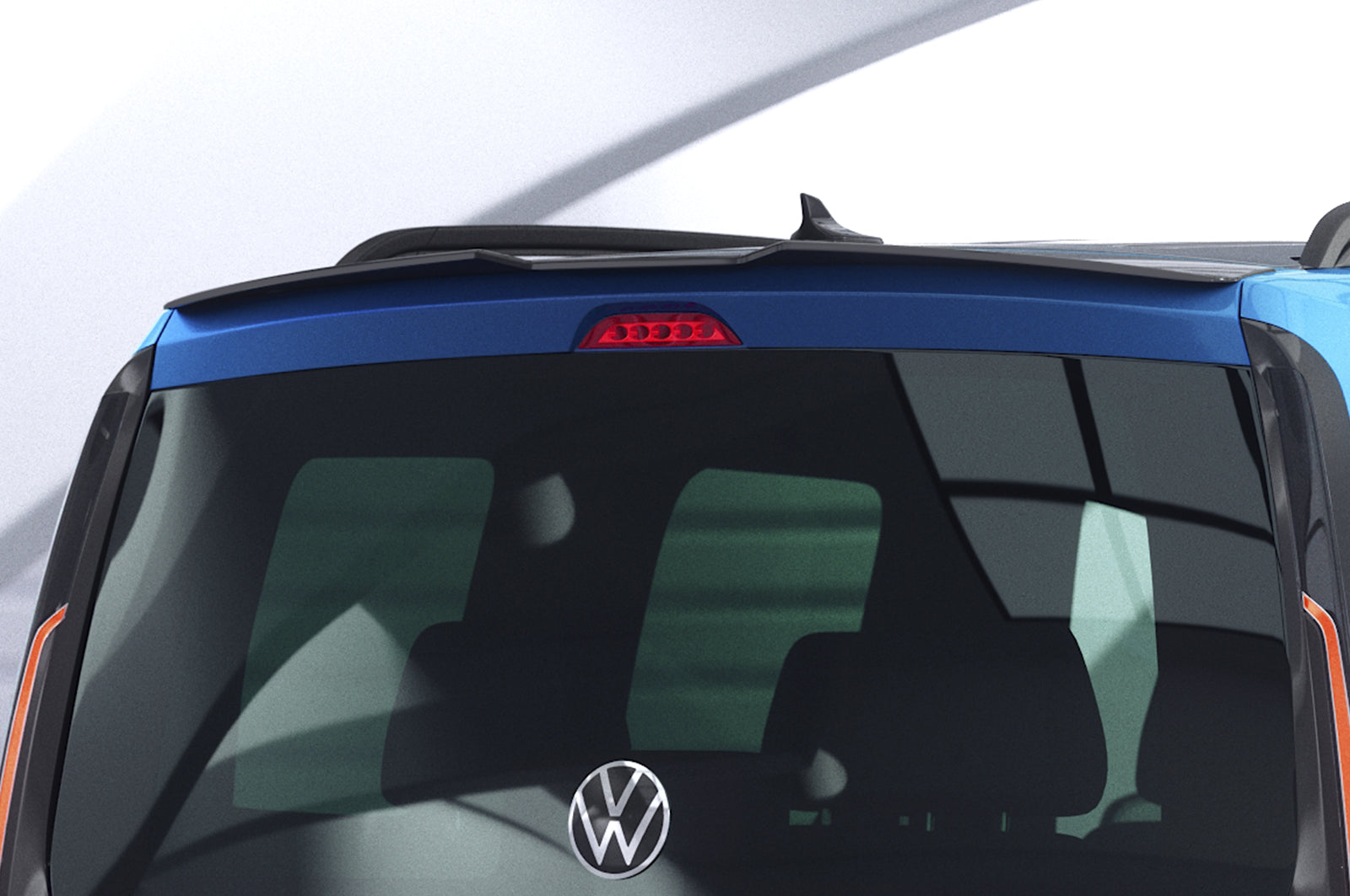 CSR Heckspoiler | Heckflügel mit ABE für VW Caddy 5 (Typ SB) HF706-C Carbon Look Hochglanz (keine Lackierung erforderlich)