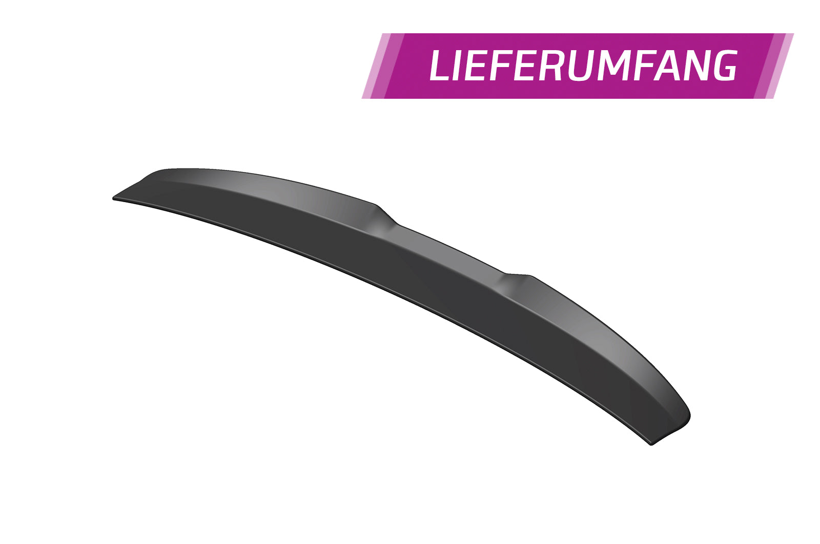 CSR Heckspoiler | Heckflügel mit ABE für VW Caddy 5 (Typ SB) HF706-S Strukturiert schwarz matt (keine Lackierung erforderlich)