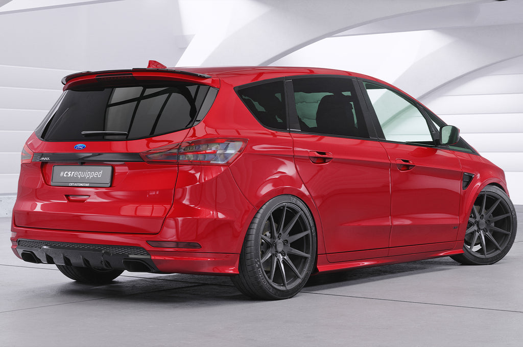 CSR Heckspoiler | Heckflügel mit ABE für Ford S-Max 2. Gen HF708-C Carbon Look Hochglanz (keine Lackierung erforderlich)