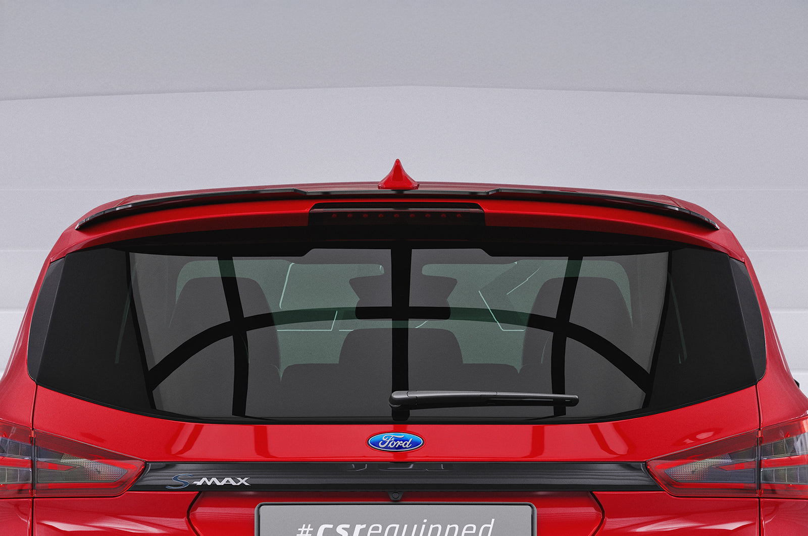 CSR Heckspoiler | Heckflügel mit ABE für Ford S-Max 2. Gen HF708-S Strukturiert schwarz matt (keine Lackierung erforderlich)