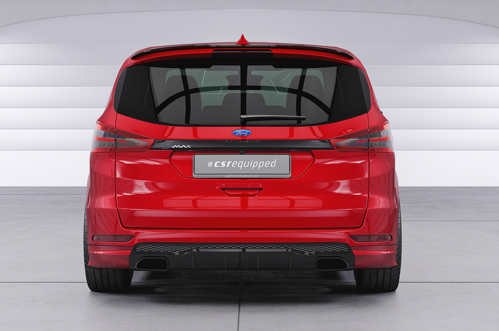 CSR Heckspoiler | Heckflügel mit ABE für Ford S-Max 2. Gen HF708-C Carbon Look Hochglanz (keine Lackierung erforderlich)