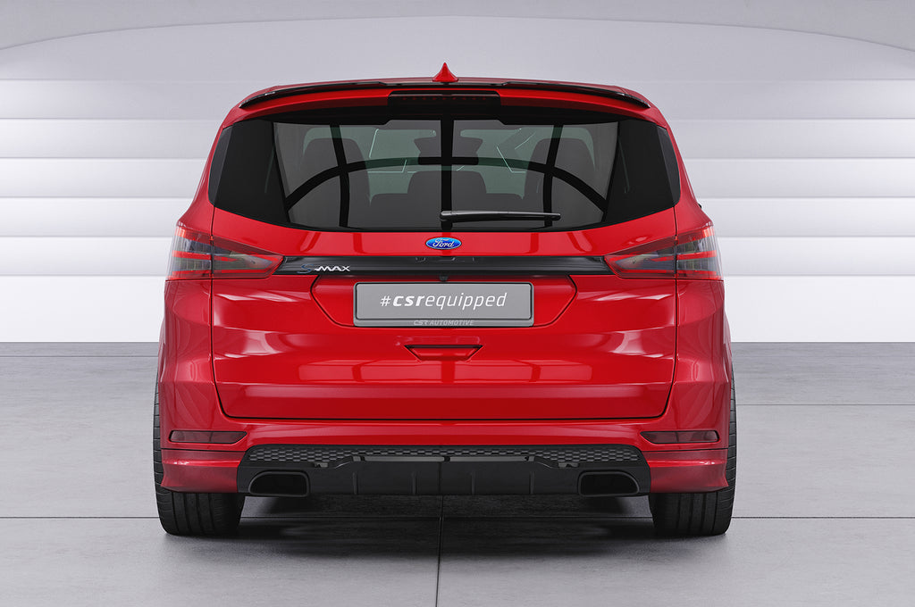 CSR Heckspoiler | Heckflügel mit ABE für Ford S-Max 2. Gen HF708-S Strukturiert schwarz matt (keine Lackierung erforderlich)