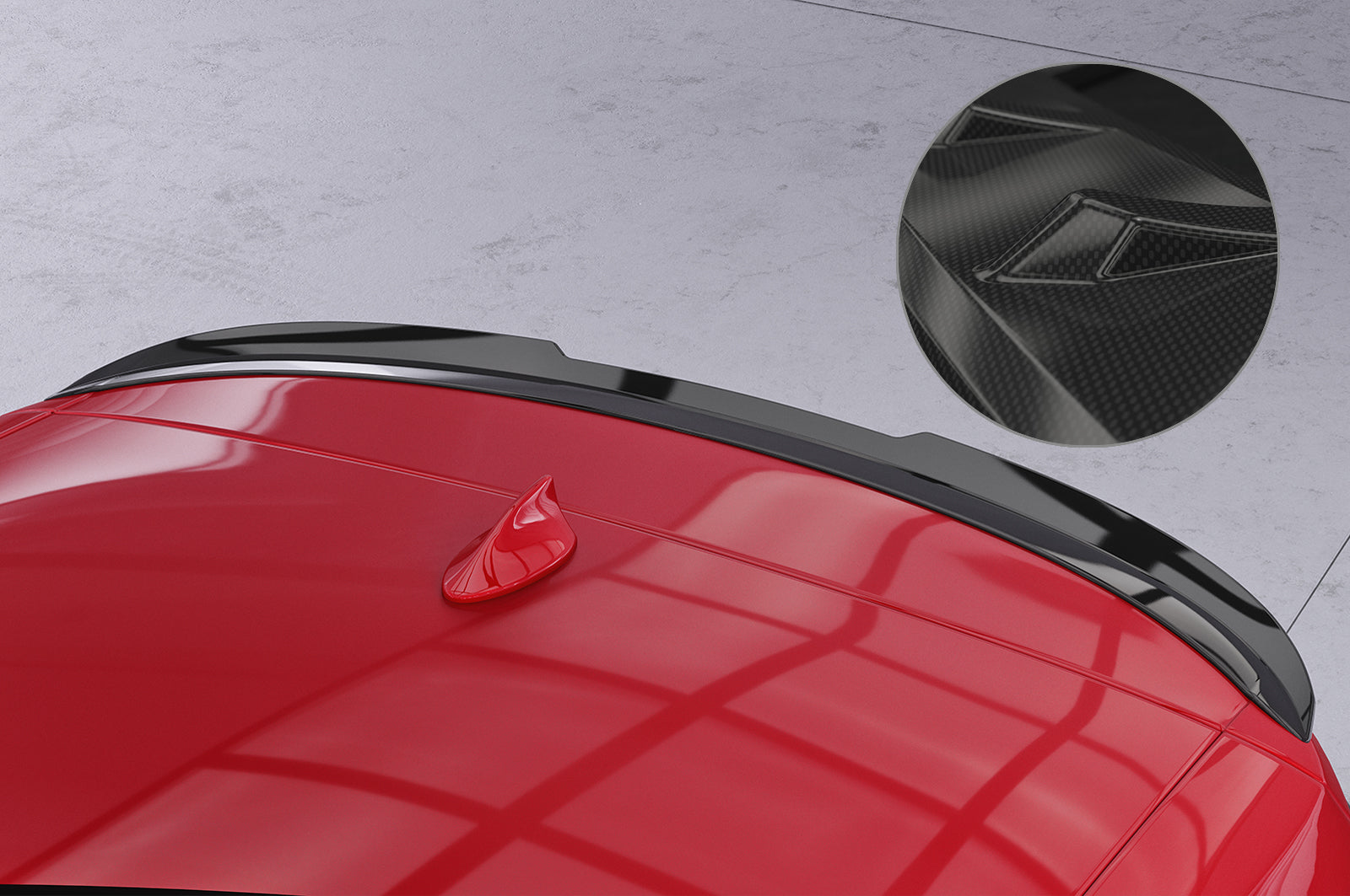 CSR Heckspoiler | Heckflügel mit ABE für Ford S-Max 2. Gen HF708-C Carbon Look Hochglanz (keine Lackierung erforderlich)