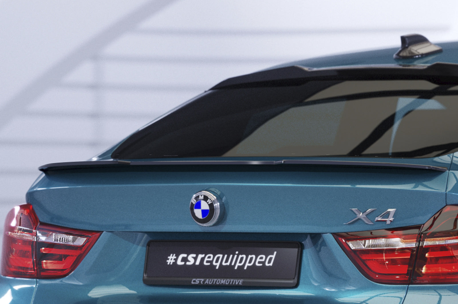 CSR Heckspoiler | Heckflügel mit ABE für BMW X4 (F26) HF711-S Strukturiert schwarz matt (keine Lackierung erforderlich)