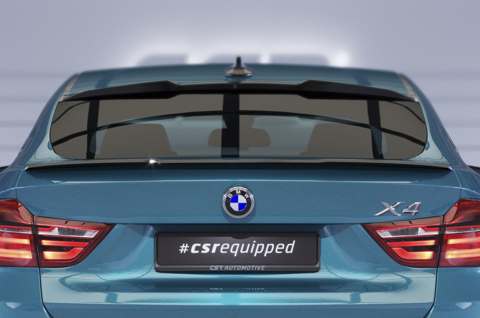 CSR Heckspoiler | Heckflügel mit ABE für BMW X4 (F26) HF711-S Strukturiert schwarz matt (keine Lackierung erforderlich)