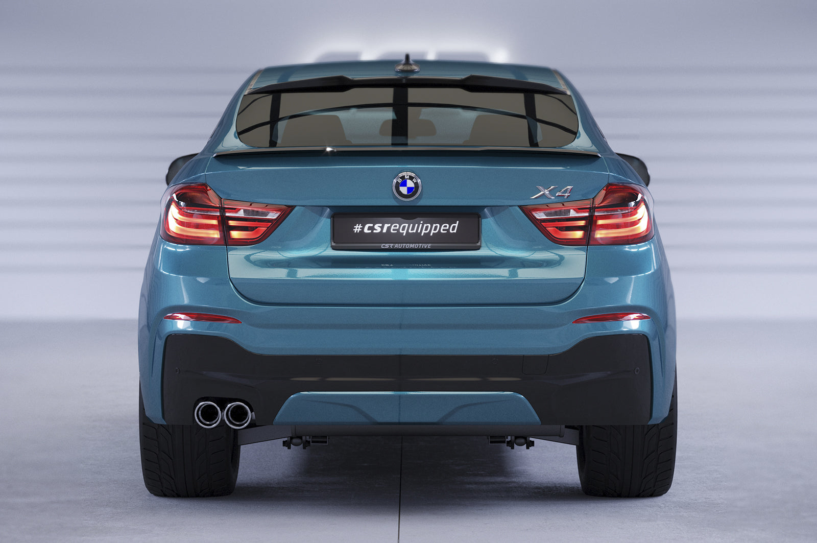 CSR Heckspoiler | Heckflügel mit ABE für BMW X4 (F26) HF711-S Strukturiert schwarz matt (keine Lackierung erforderlich)