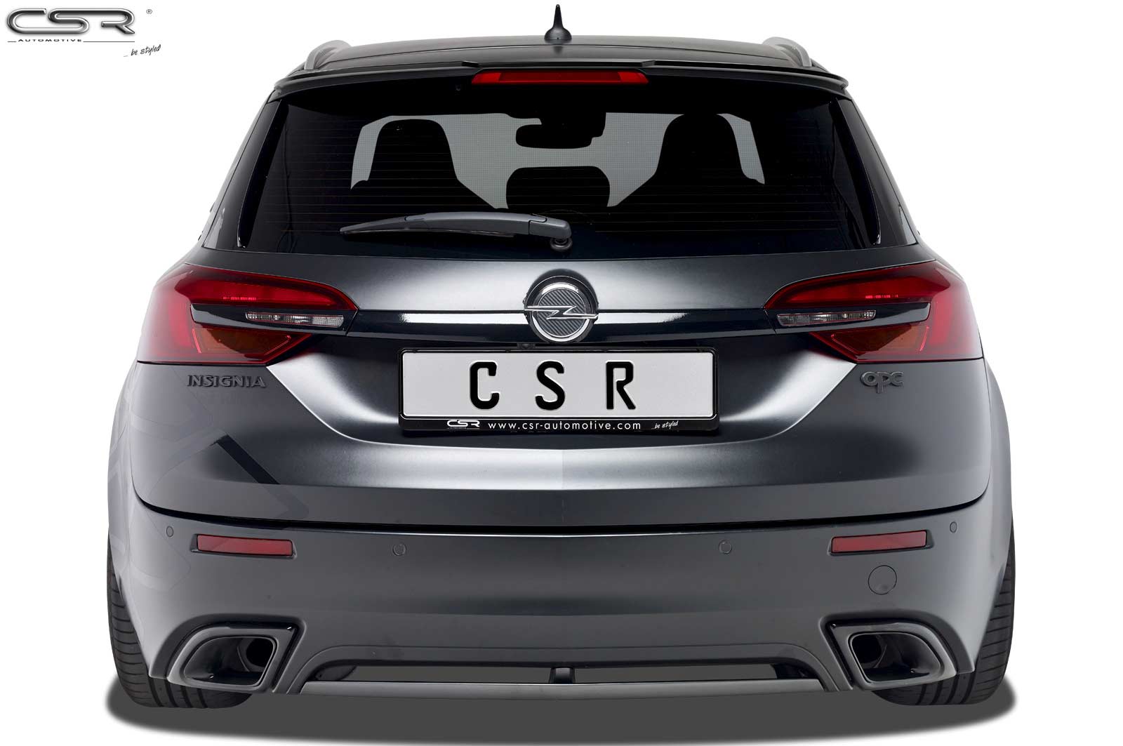 CSR Heckspoiler | Heckflügel mit ABE für Opel Insignia A Sports Tourer HF712-C Carbon Look Hochglanz (keine Lackierung erforderlich)