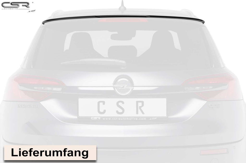 CSR Heckspoiler | Heckflügel mit ABE für Opel Insignia A Sports Tourer HF712-C Carbon Look Hochglanz (keine Lackierung erforderlich)