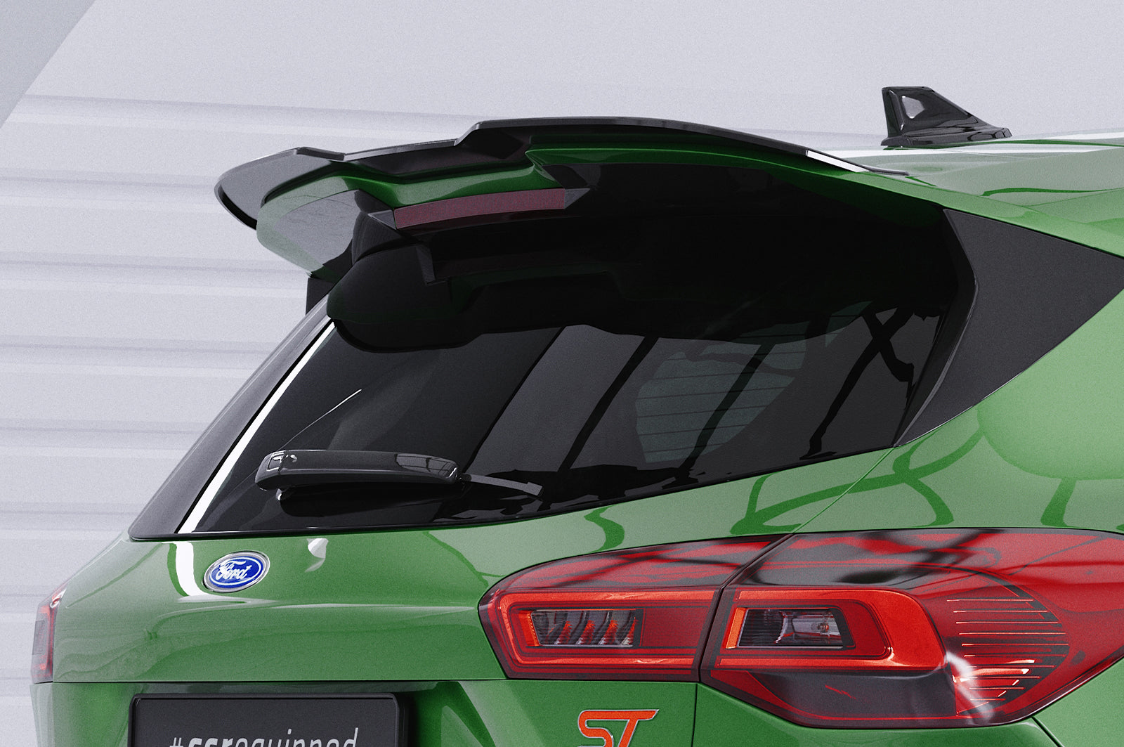 CSR Heckspoiler | Heckflügel mit ABE für Ford Focus MK4 ST HF713-S Strukturiert schwarz matt (keine Lackierung erforderlich)
