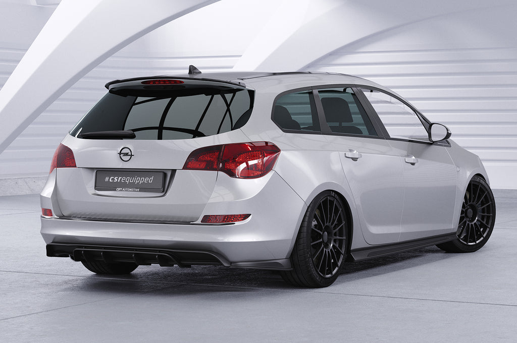 CSR Heckspoiler | Heckflügel mit ABE für Opel Astra J Sports Tourer HF715-S Strukturiert schwarz matt (keine Lackierung erforderlich)