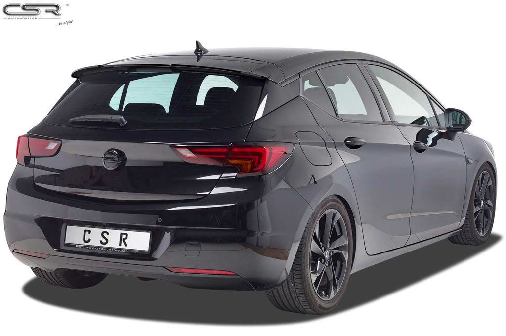 CSR Heckspoiler | Heckflügel mit ABE für Opel Astra K Schrägheck HF716-L Unlackiert roh (Lackierung erforderlich)