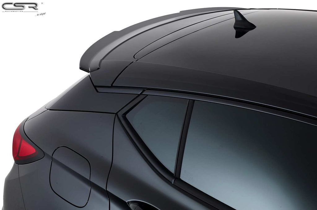 CSR Heckspoiler | Heckflügel mit ABE für Opel Astra K Schrägheck HF716-L Unlackiert roh (Lackierung erforderlich)