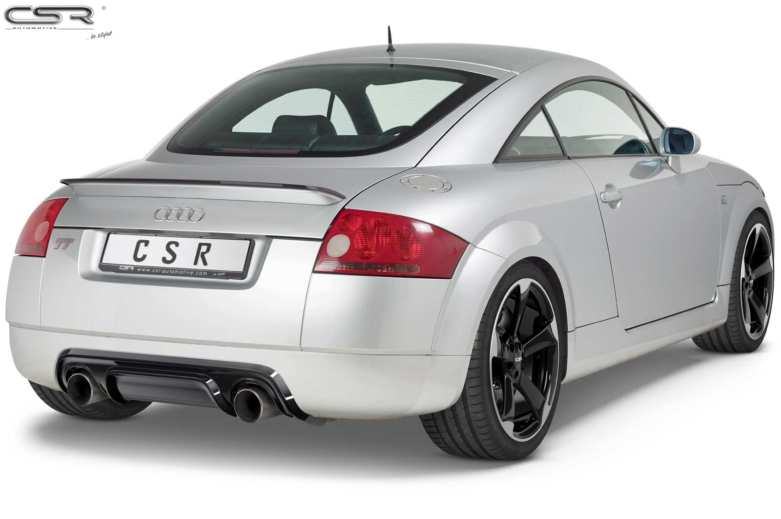 CSR Heckspoiler | Heckflügel mit ABE für Audi TT 8N HF717-S Strukturiert schwarz matt (keine Lackierung erforderlich)