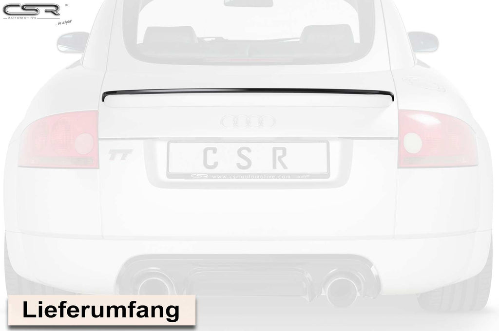 CSR Heckspoiler | Heckflügel mit ABE für Audi TT 8N HF717-S Strukturiert schwarz matt (keine Lackierung erforderlich)