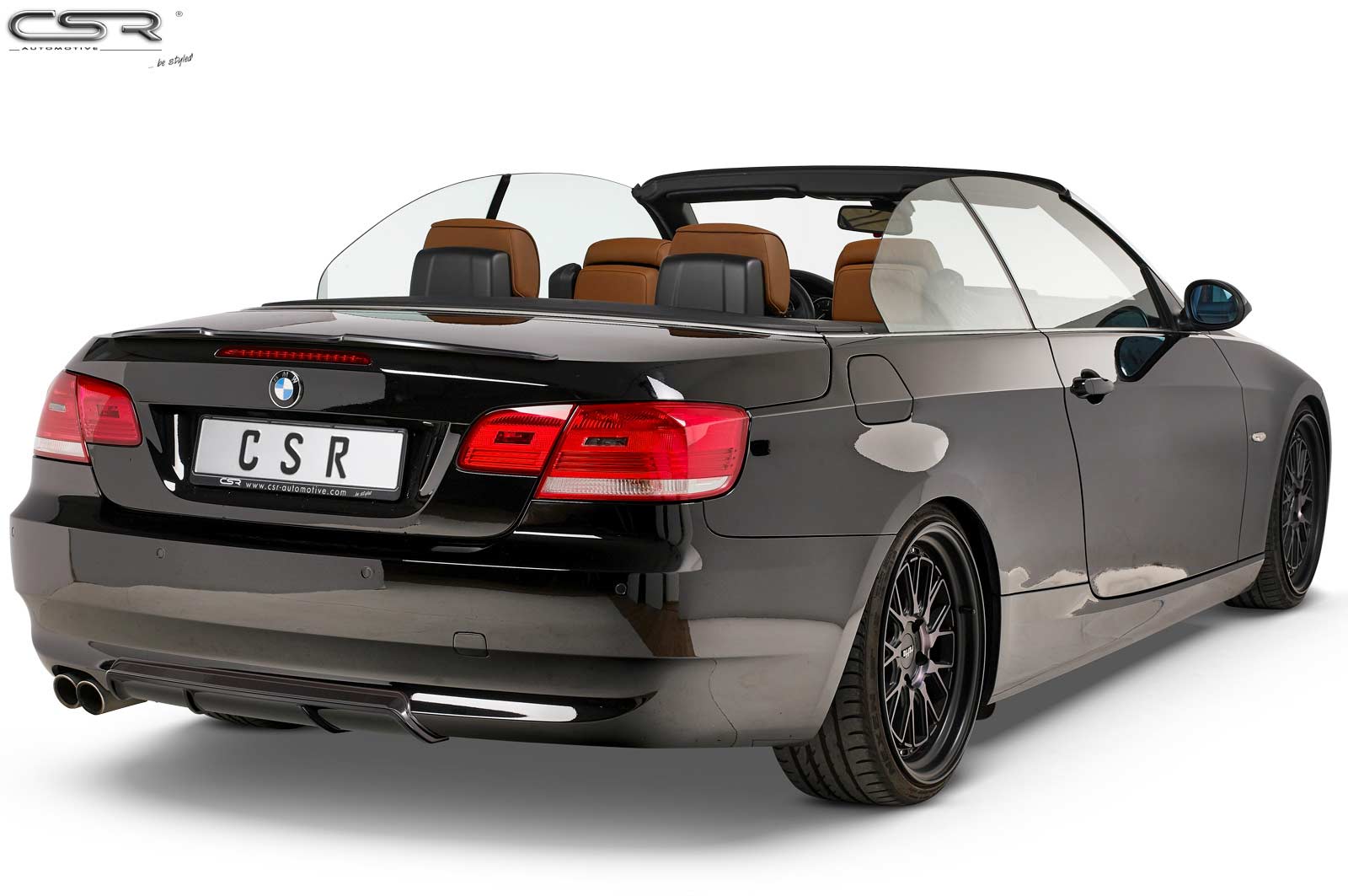 CSR Heckspoiler | Heckflügel mit ABE für BMW 3er E93 Cabrio HF726-S Strukturiert schwarz matt (keine Lackierung erforderlich)