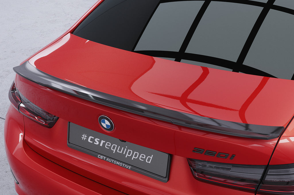 CSR Heckspoiler | Heckflügel mit ABE für BMW 3er G20 Limousine HF730-S Strukturiert schwarz matt (keine Lackierung erforderlich)