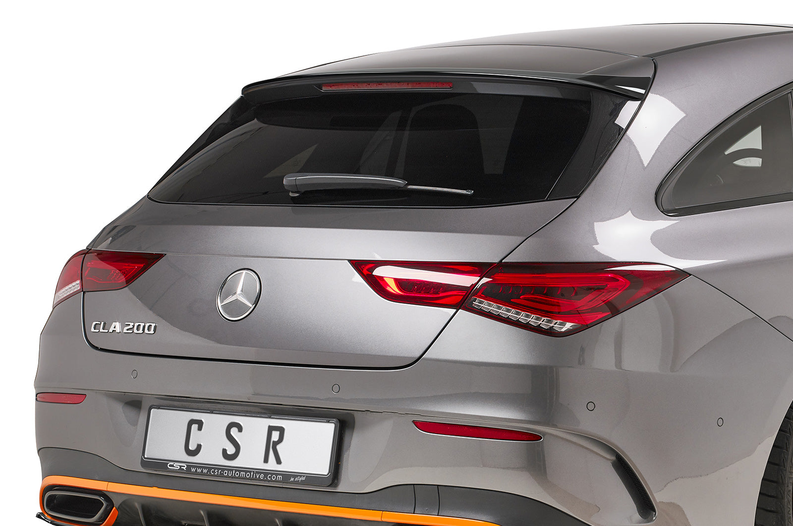 CSR Heckspoiler | Heckflügel mit ABE für Mercedes-Benz CLA X118 Shooting Brake HF733-C Carbon Look Hochglanz (keine Lackierung erforderlich)
