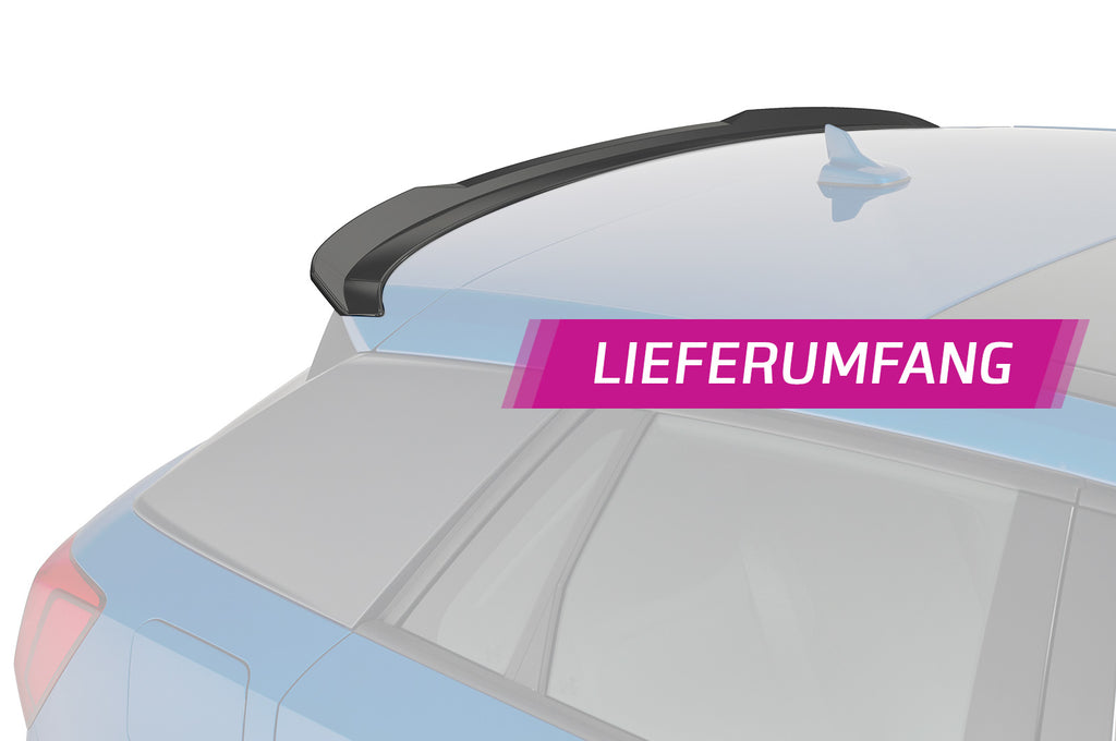 CSR Heckspoiler | Heckflügel mit ABE für Audi Q2 HF734-S Strukturiert schwarz matt (keine Lackierung erforderlich)