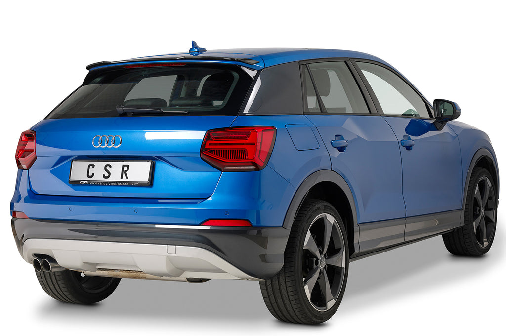 CSR Heckspoiler | Heckflügel mit ABE für Audi Q2 HF734-S Strukturiert schwarz matt (keine Lackierung erforderlich)